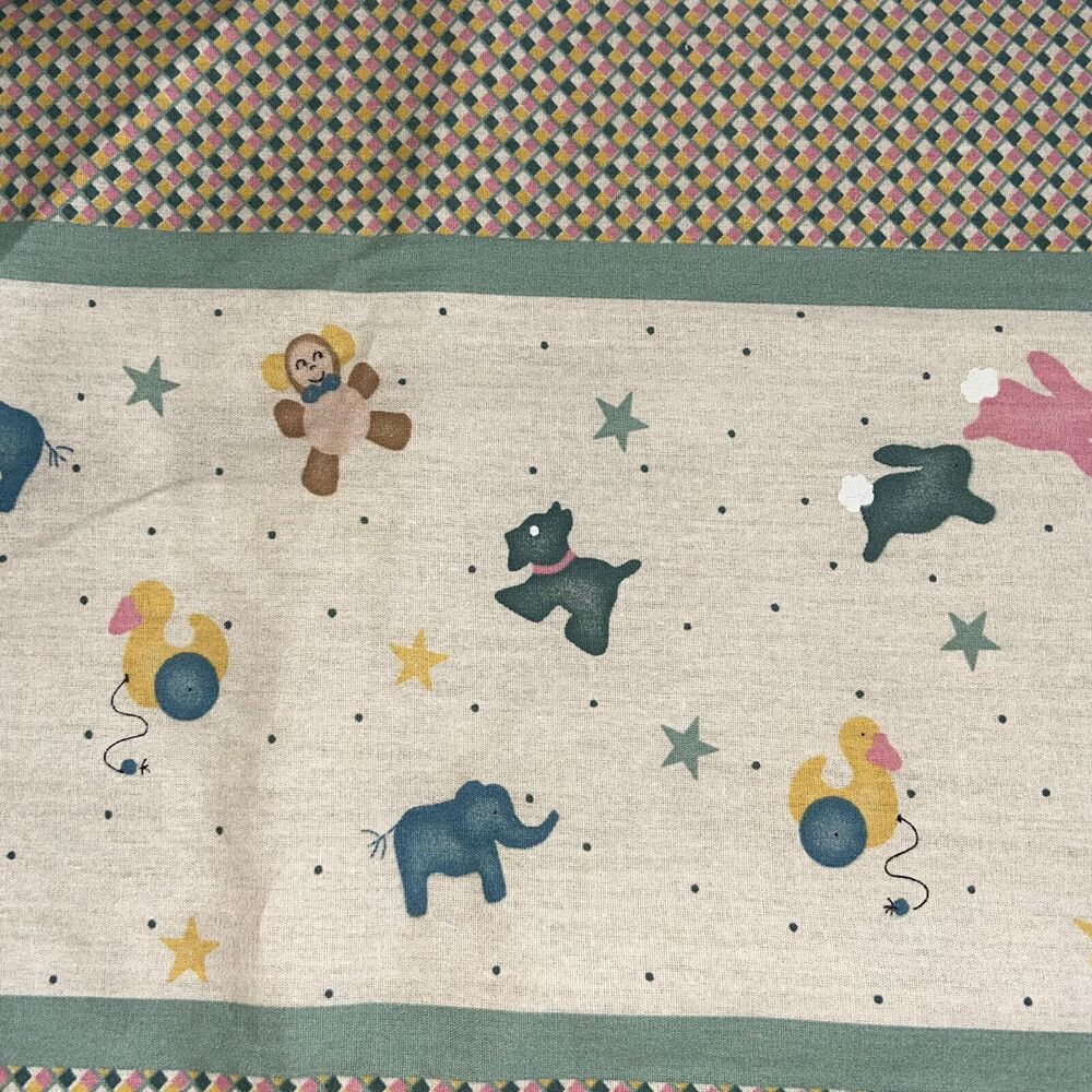Daisy Kingdom Vtg Puppet Theatre Border Panels Past & Presents Fabric 44 x 70